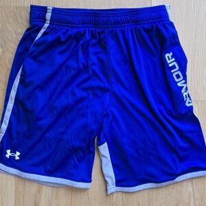 Under Armour Boy's Blue & Gray Performance Shorts